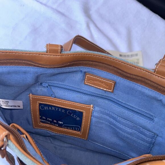 Charter Club Y2K denim BUTTERFLY SHOULDER BAG - Picture 9 of 14